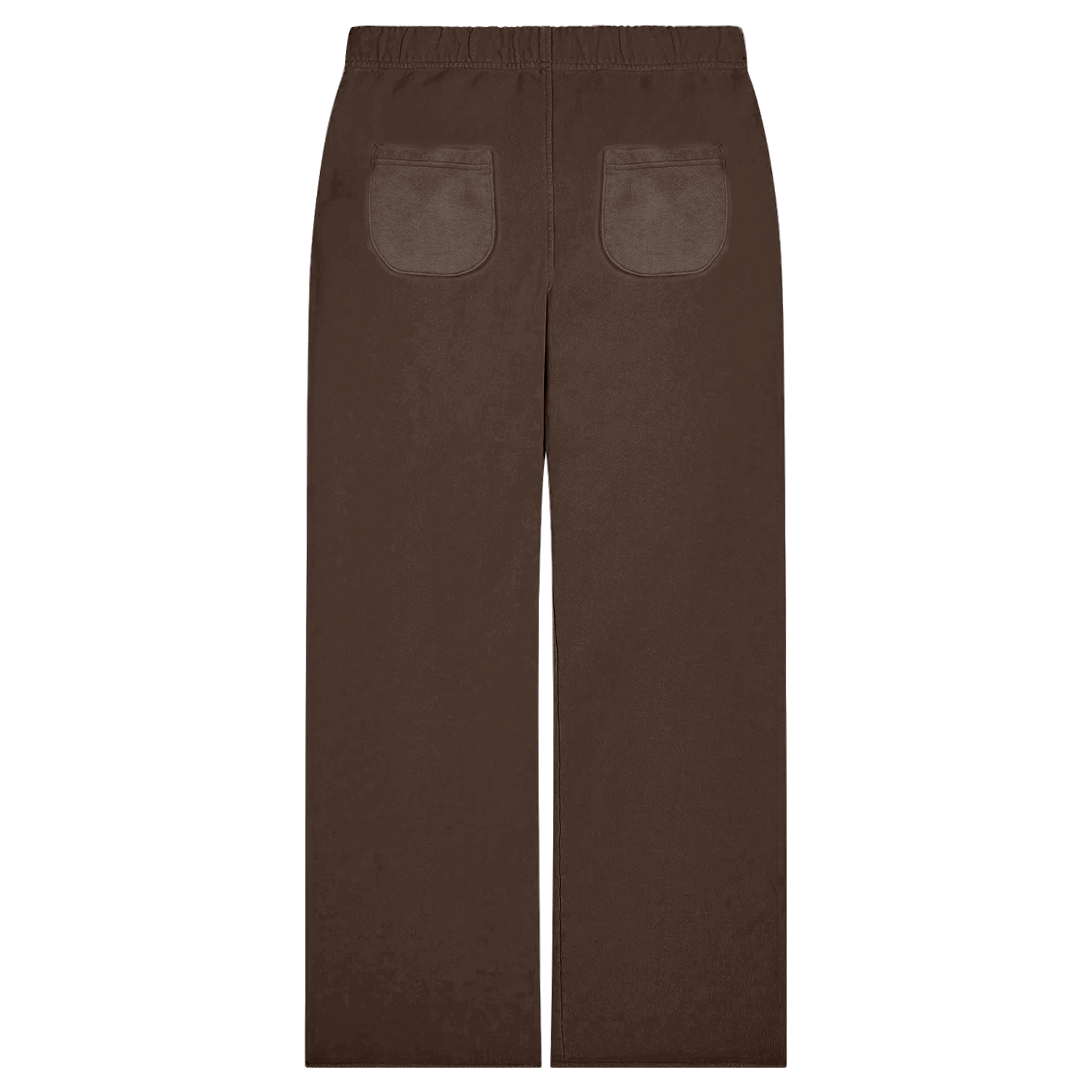 FRENCH TERRY COTTON UNIVERSITY SWEATS DARK MOCHA