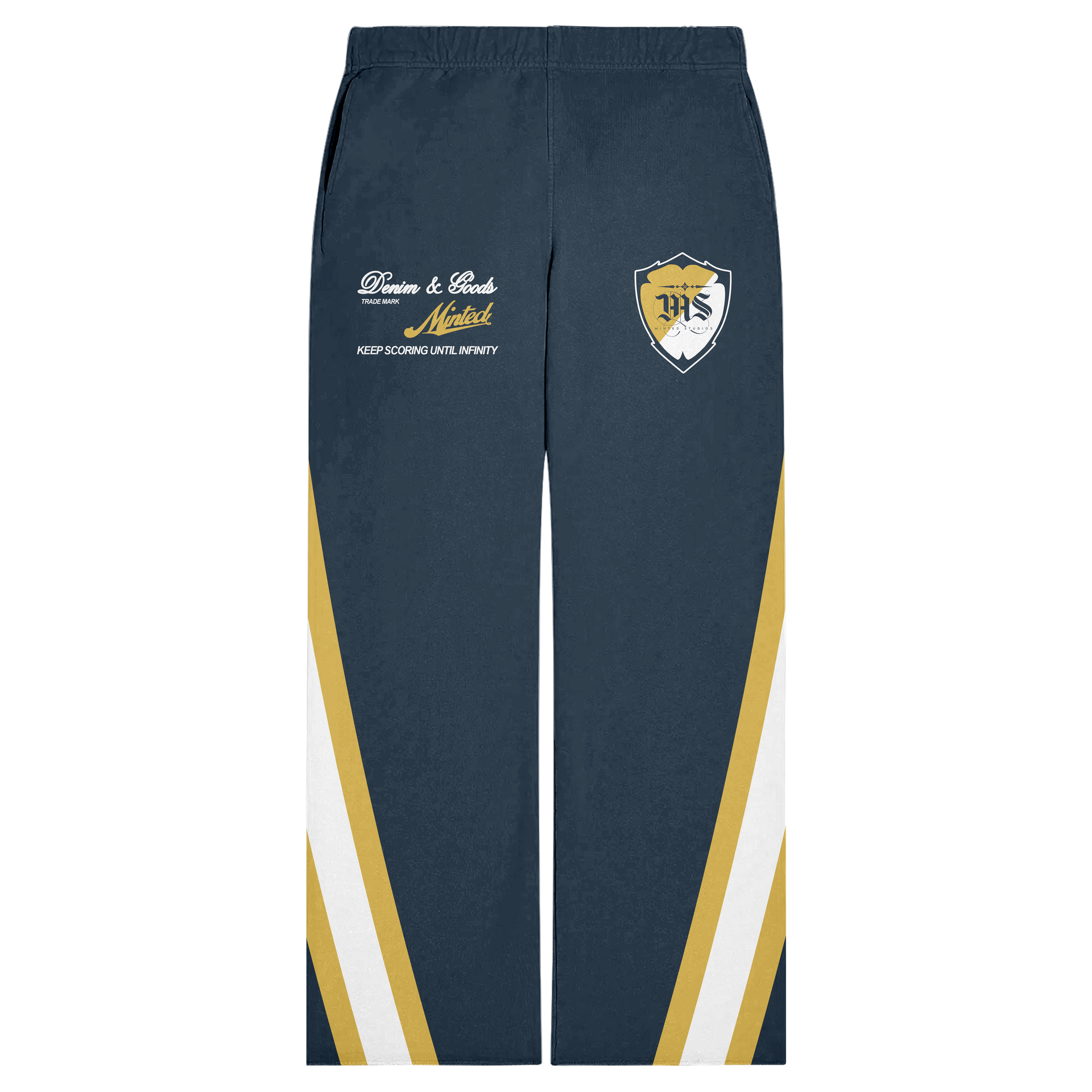FRENCH TERRY COTTON UNIVERSITY SWEATS MIDNIGHT BLUE
