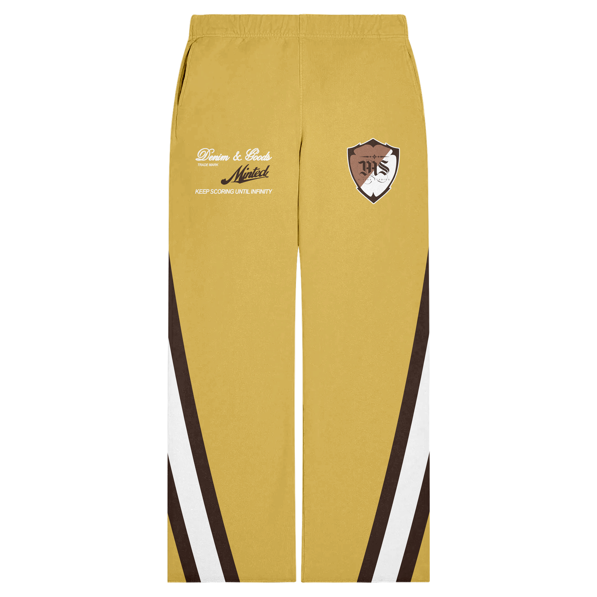 FRENCH TERRY COTTON UNIVERSITY SWEATS MELLOW YELLOW