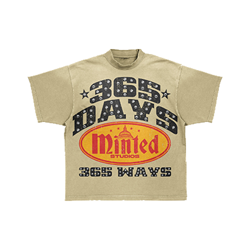 VINTAGE WASHED HUSTLE HARD TEE CREAM *COMING-SOON*