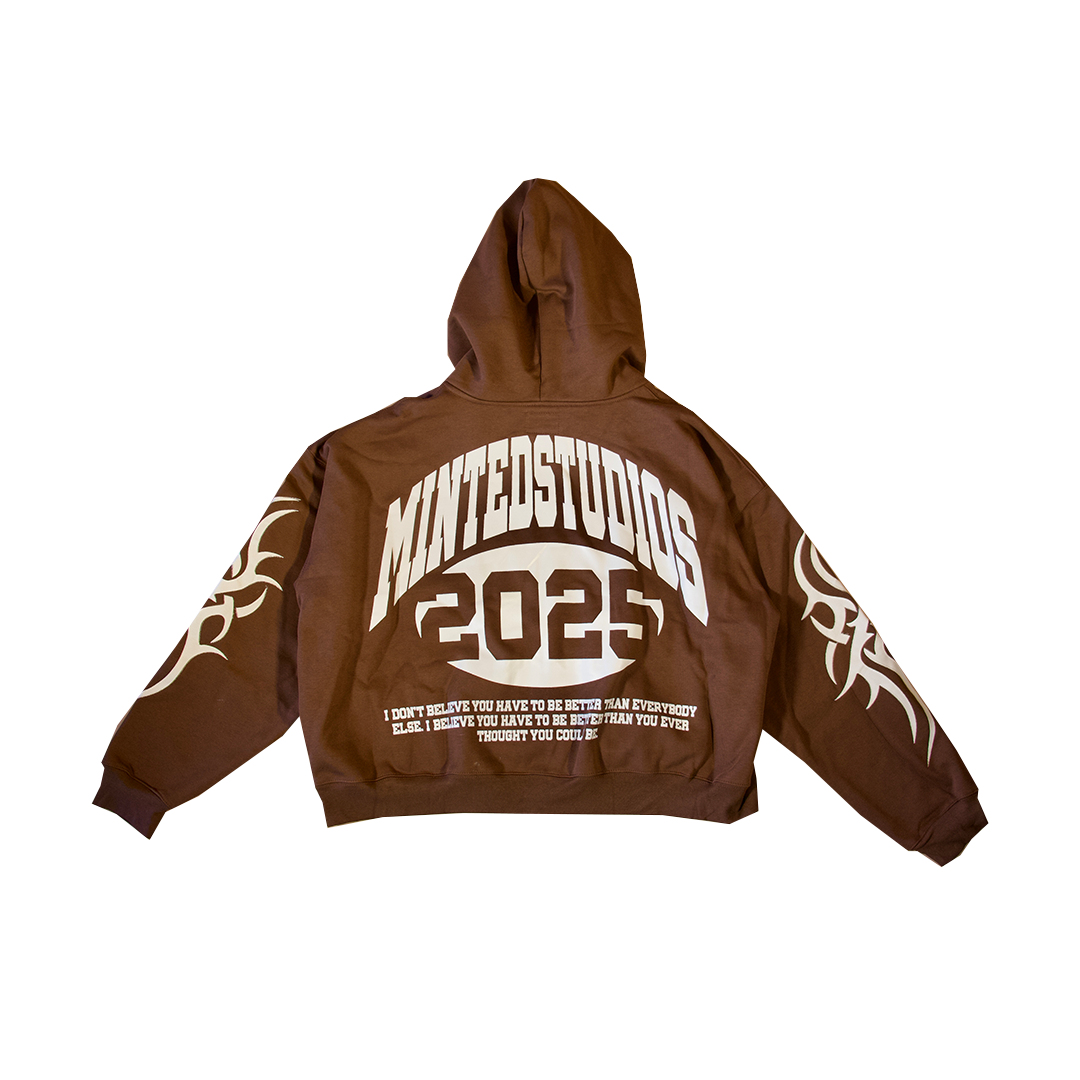 TATTOO HOODIE BROWN